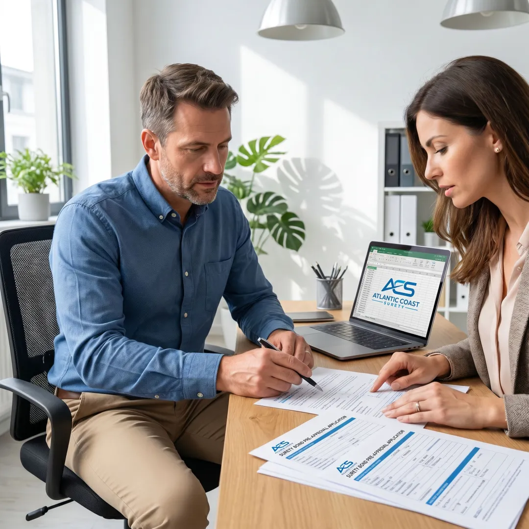 Surety bond pre-approval consultation