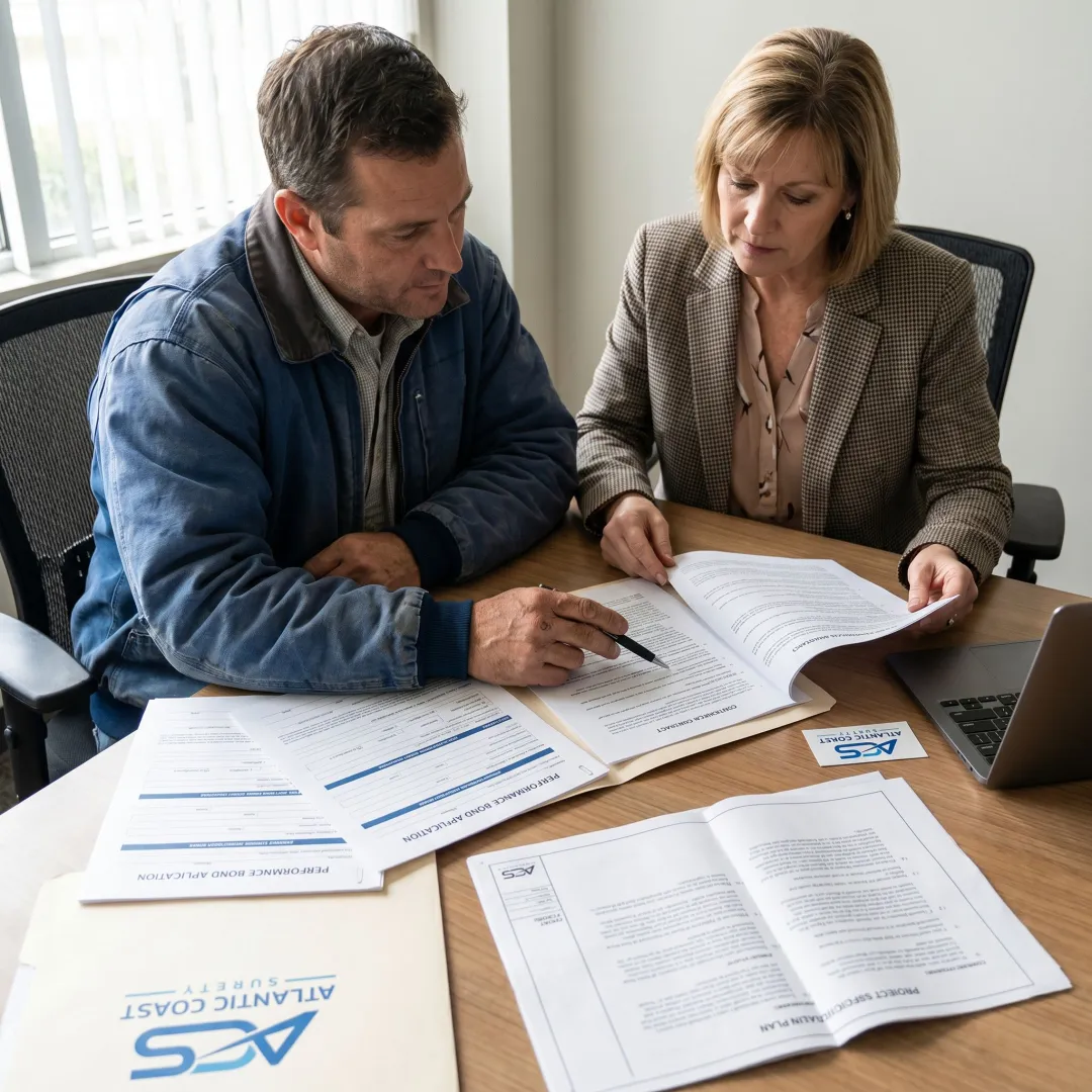 Surety application process documents