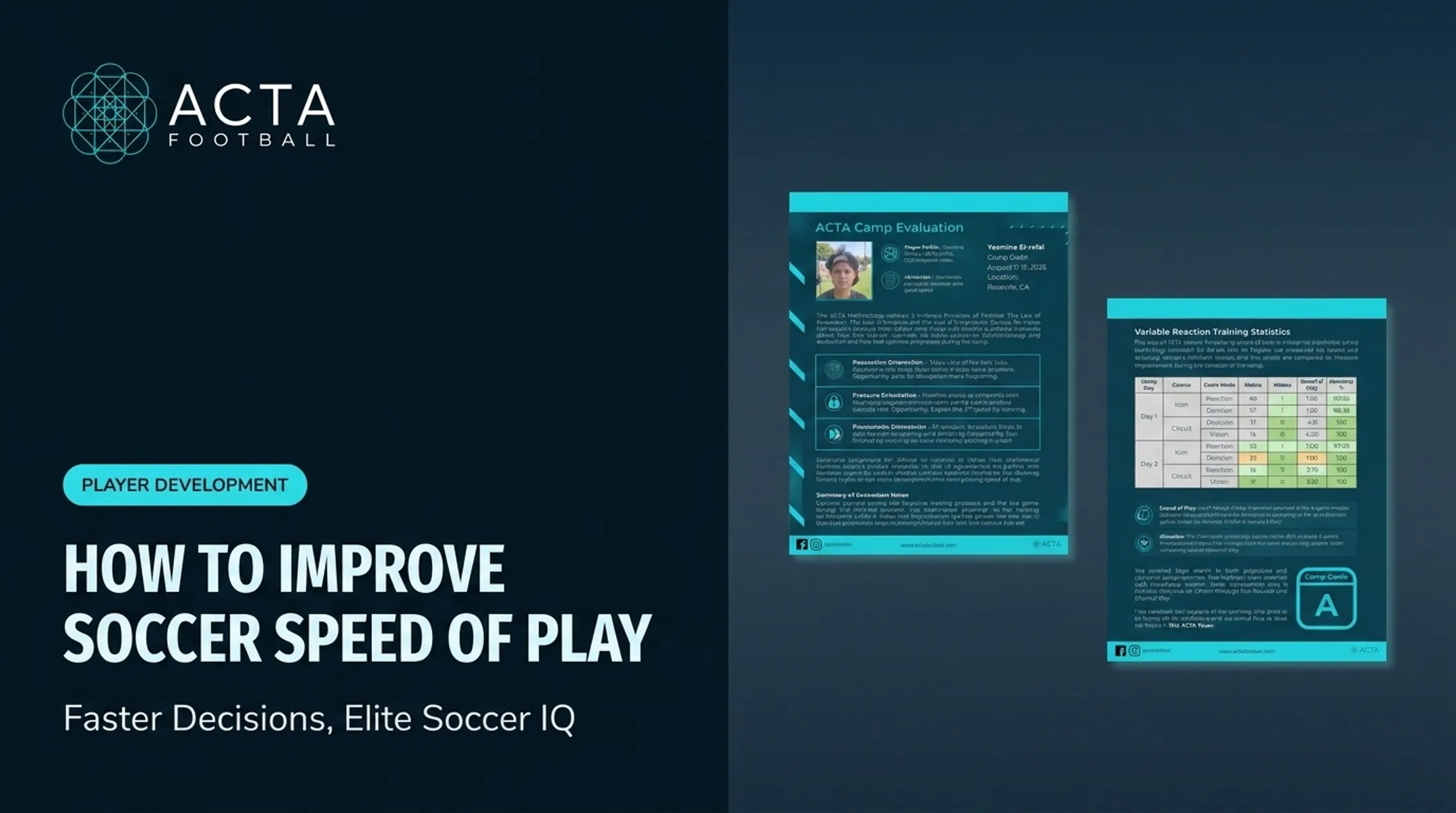 How to Improve Soccer Speed of Play