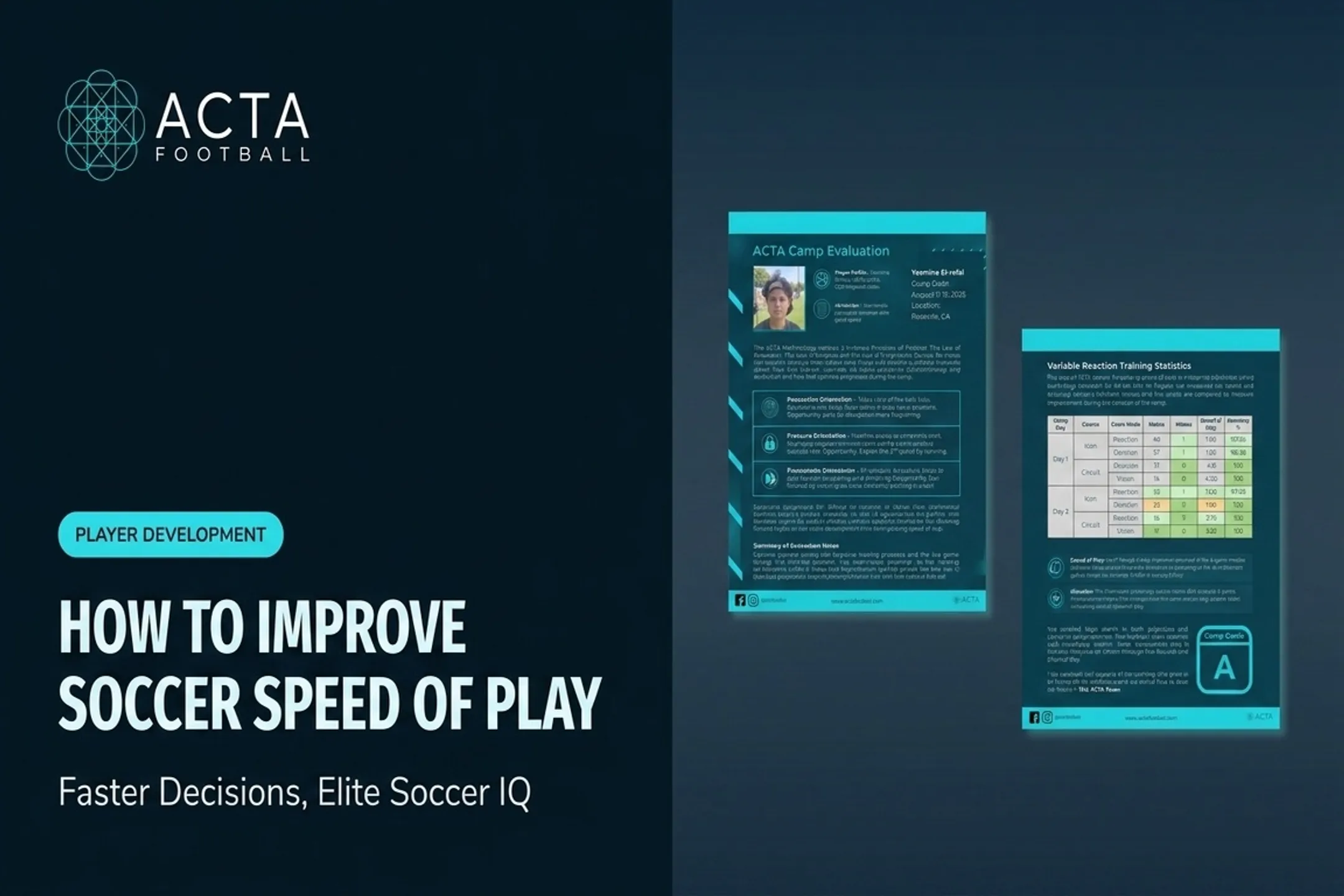 How to Improve Soccer Speed of Play