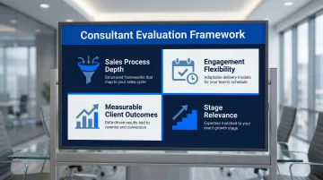 Four criteria for evaluating sales process optimization consultants comparison framework