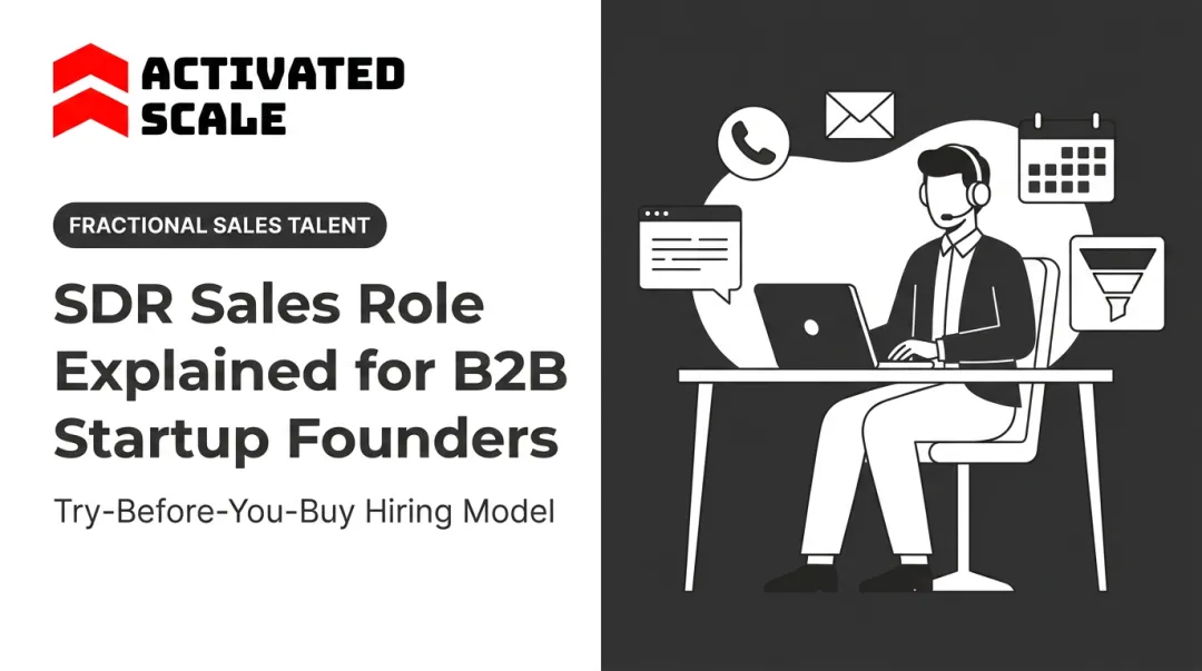 SDR Sales Role Explained for B2B Startup Founders