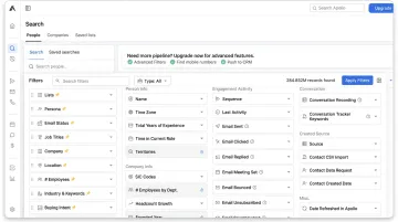 B2B sales prospecting tools dashboard showing Apollo LinkedIn Sales Navigator and ZoomInfo interfaces