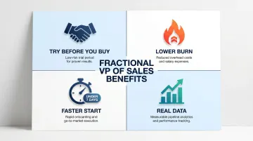 Four benefits of fractional VP of Sales model for early-stage SaaS startups