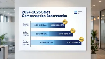 AE versus SAE versus Enterprise AE compensation base salary and OTE comparison chart