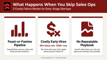 Three costly consequences startups face when skipping structured sales operations outsourcing