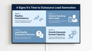 4 warning signals indicating it is time to outsource B2B lead generation