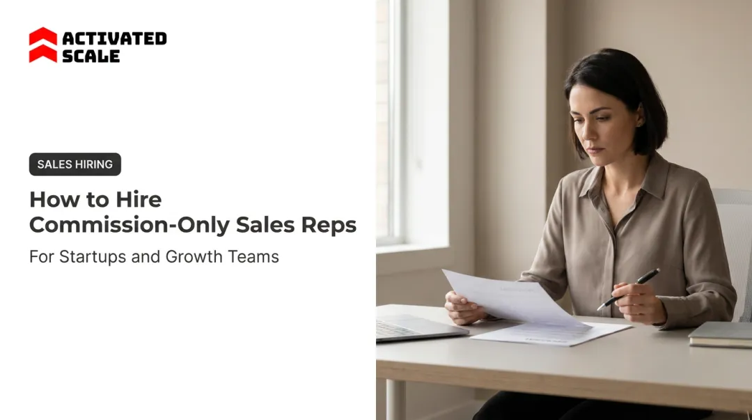How to Hire Commission-Only Sales Reps