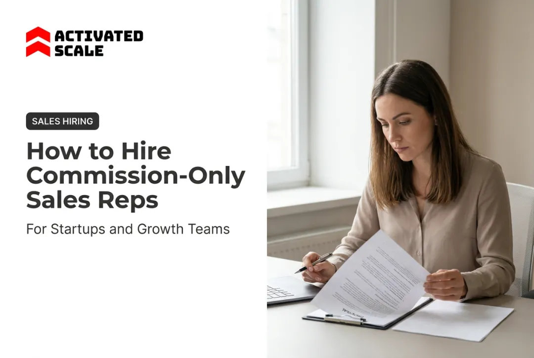 How to Hire Commission-Only Sales Reps