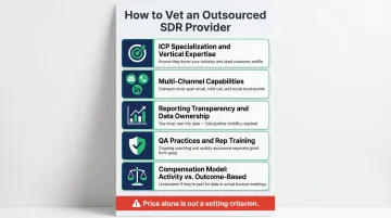 Five criteria checklist for evaluating and vetting outsourced SDR providers