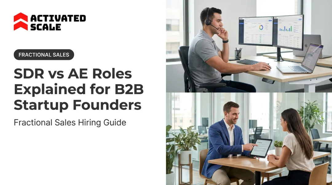SDR vs AE Roles Explained for B2B Startup Founders