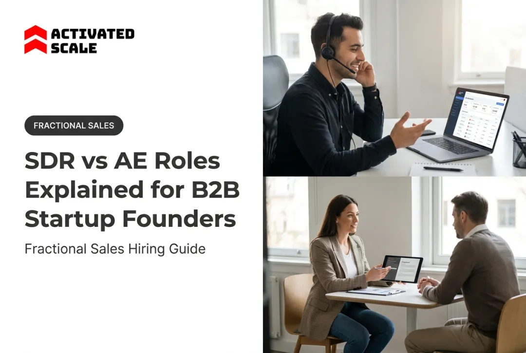 SDR vs AE Roles Explained for B2B Startup Founders