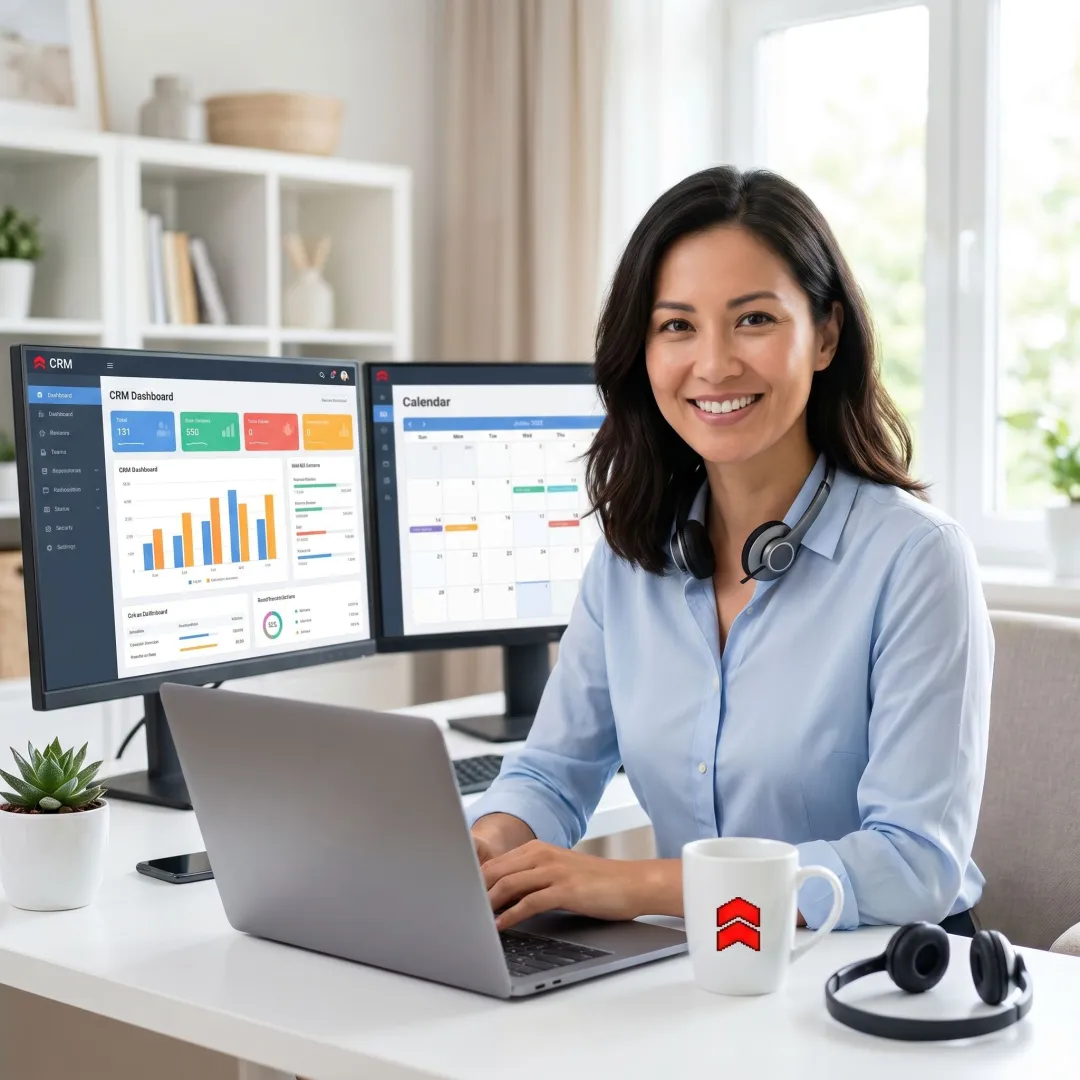 Remote sales support professional managing outreach and pipeline