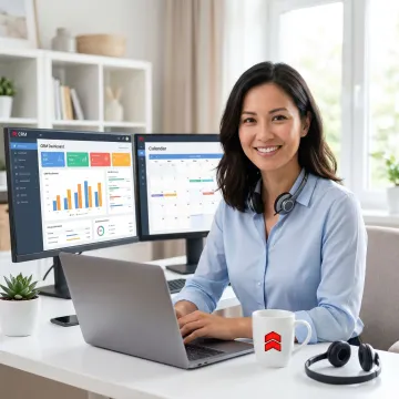 Remote sales support professional managing outreach and pipeline