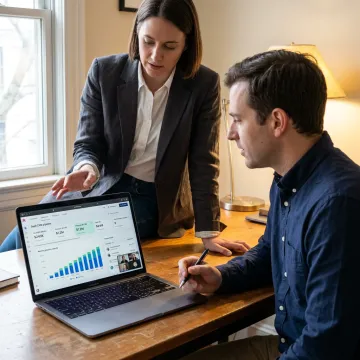 Outsourced sales team reviewing SaaS pipeline