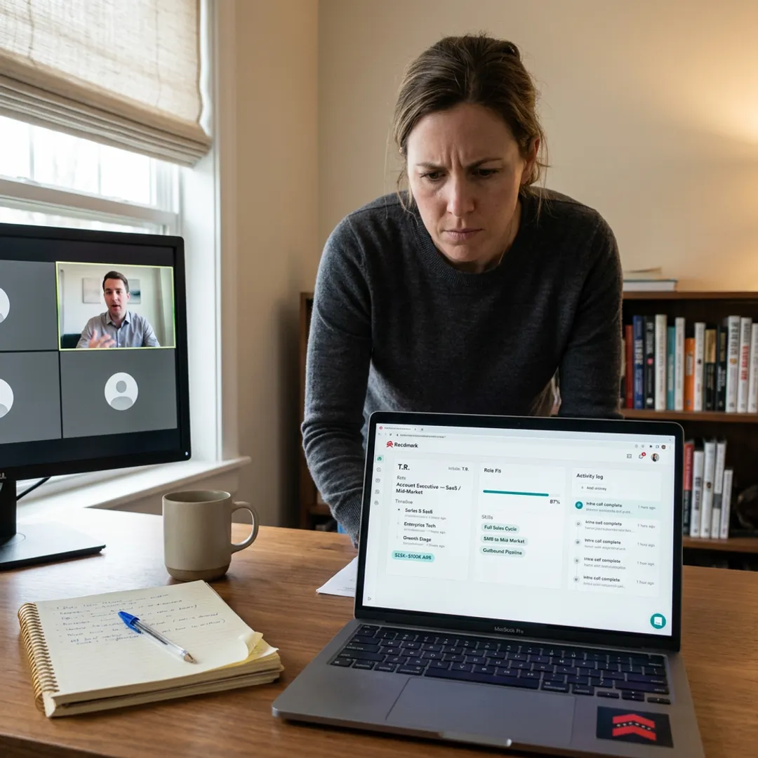 Sales candidate matching process for SaaS startup roles