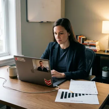 Founder interviewing fractional SaaS sales candidate