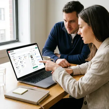 Sales hiring process with CRM and candidate profiles