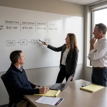 Sales hiring process planning session