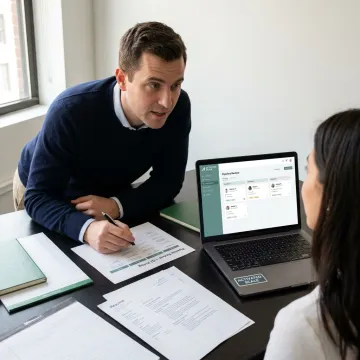 Sales recruiting process meeting