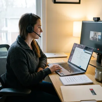 Virtual SDR making outbound sales calls