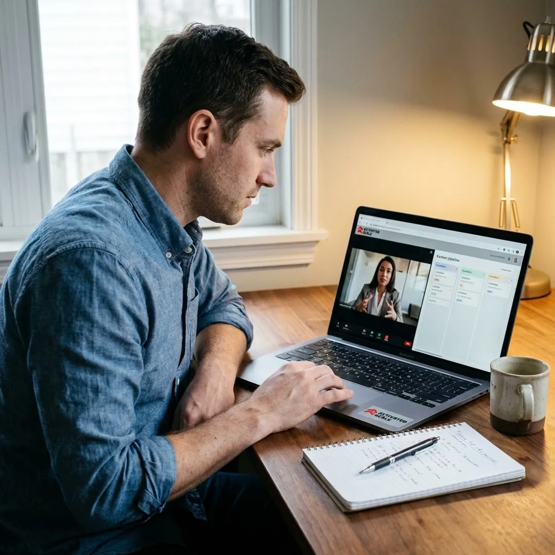 Founder interviewing fractional sales rep
