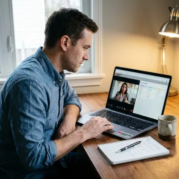 Founder interviewing fractional sales rep
