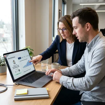 Startup founder interviewing fractional sales candidate