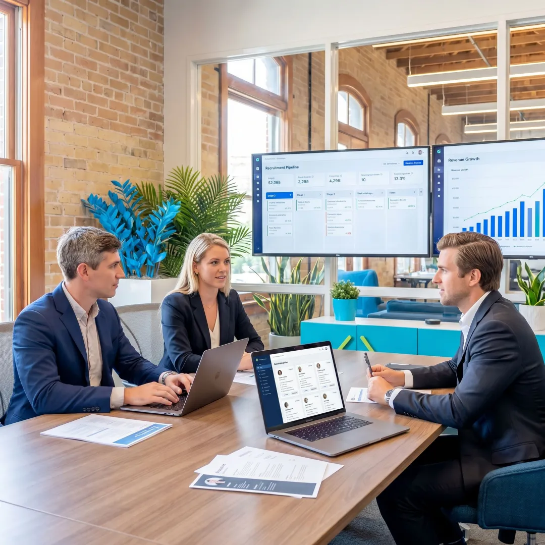 Sales recruitment and talent management team meeting