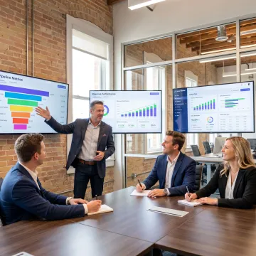 Sales leader coaching a growing revenue team