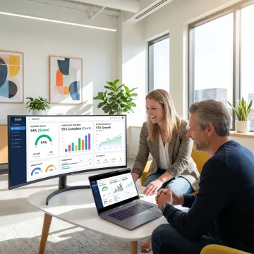 Interim customer success manager working with SaaS clients