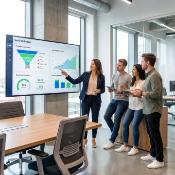 Customer success consultant meeting with SaaS team