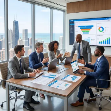 B2B sales team planning lead generation strategy