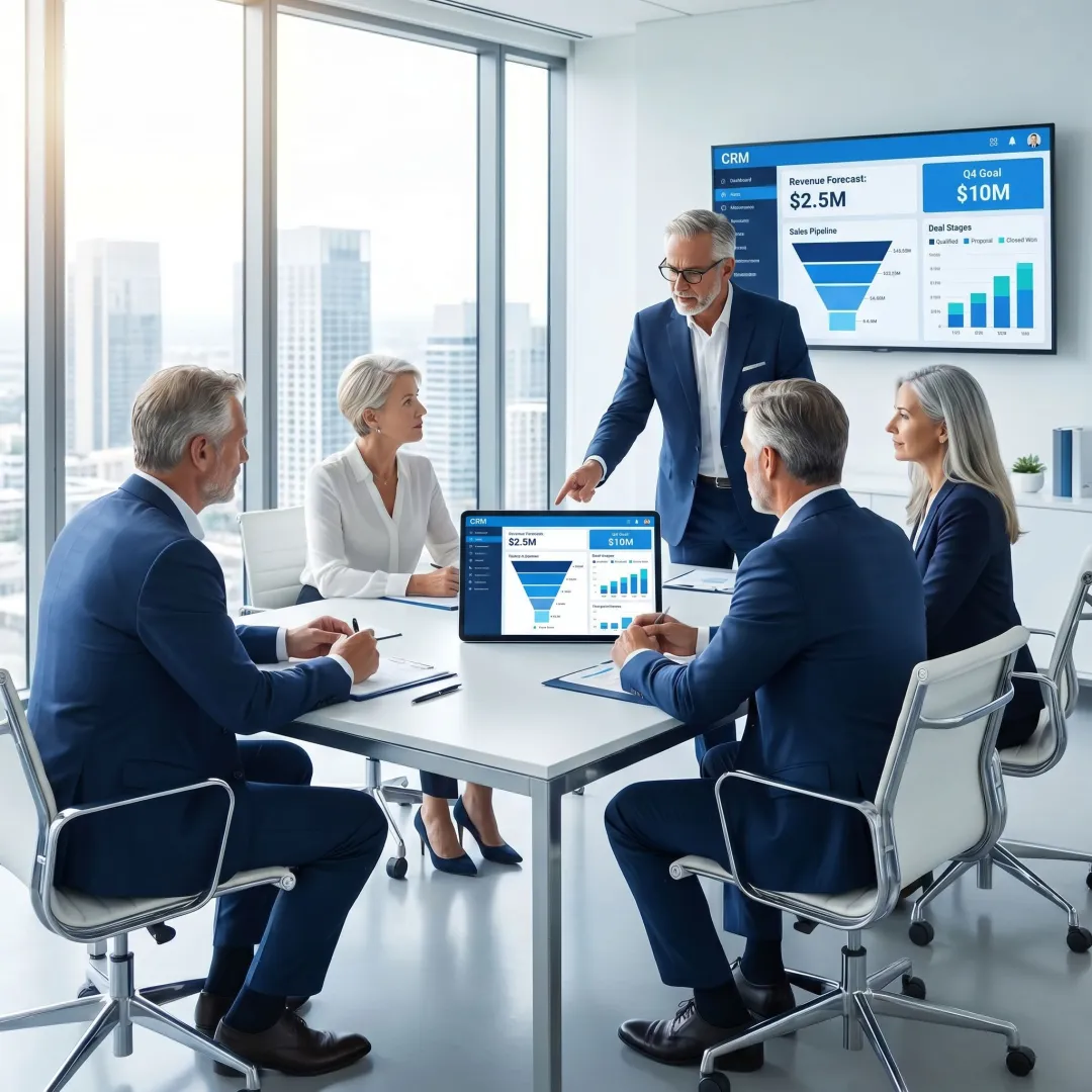 Fractional sales leadership team planning growth