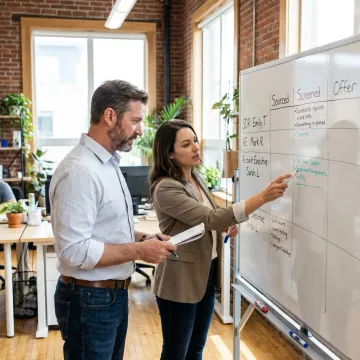 Sales recruiting process meeting