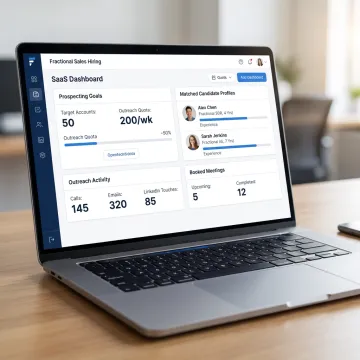 Sales hiring process dashboard