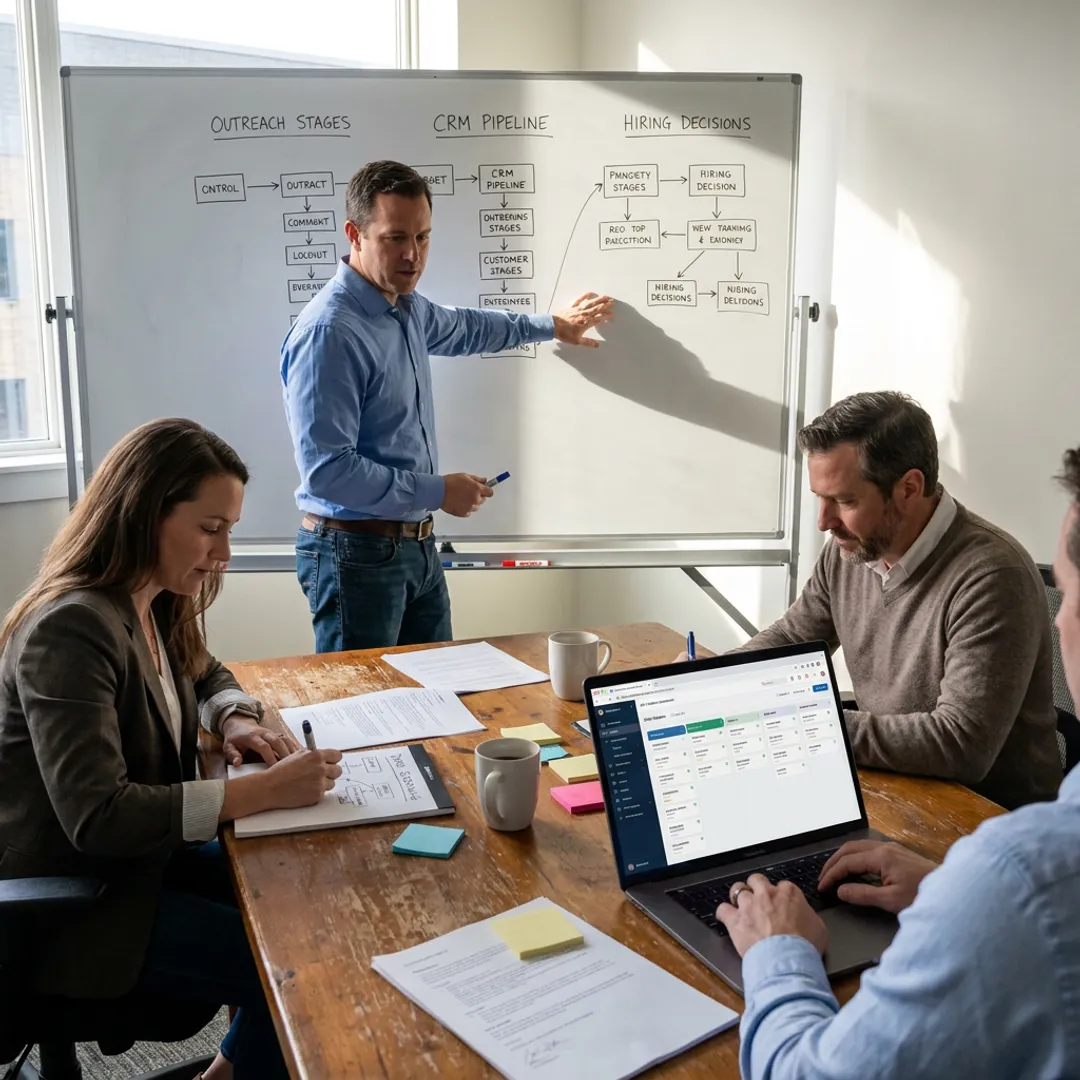 Sales hiring process with pipeline planning