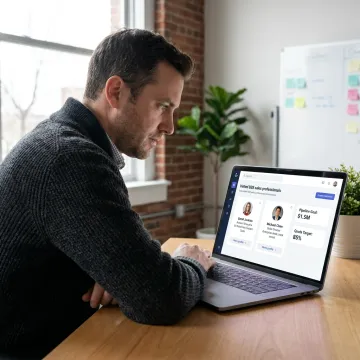 Founder interviewing freelance B2B sales talent