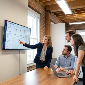 Fractional sales professional working with a SaaS team