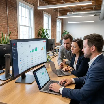 Fractional sales team reviewing SaaS pipeline