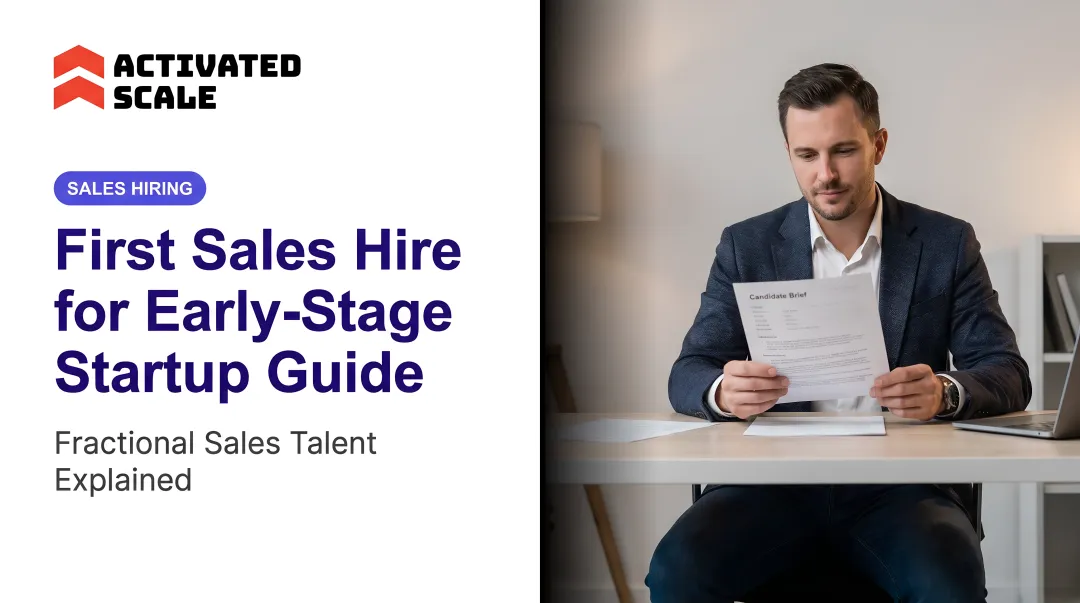 First Sales Hire for Early-Stage Startup Guide