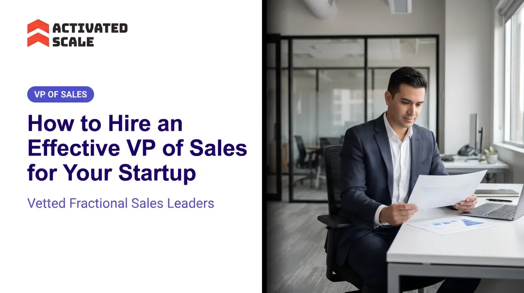 How to Hire an Effective VP of Sales for Your Startup