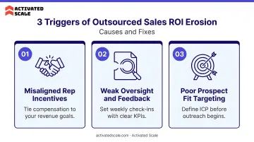 Three triggers of outsourced sales ROI erosion causes and fixes