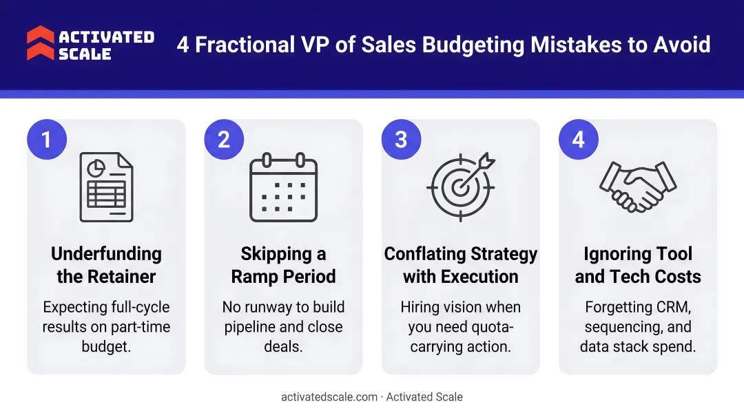 Four common fractional VP of Sales budgeting mistakes founders should avoid