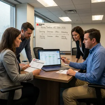 Sales recruiting process planning session