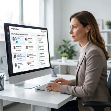 Technical sales recruiter matching SaaS sales candidates