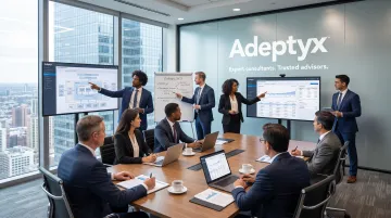 Adeptyx advisory team serving asset managers across multiple AUM tiers