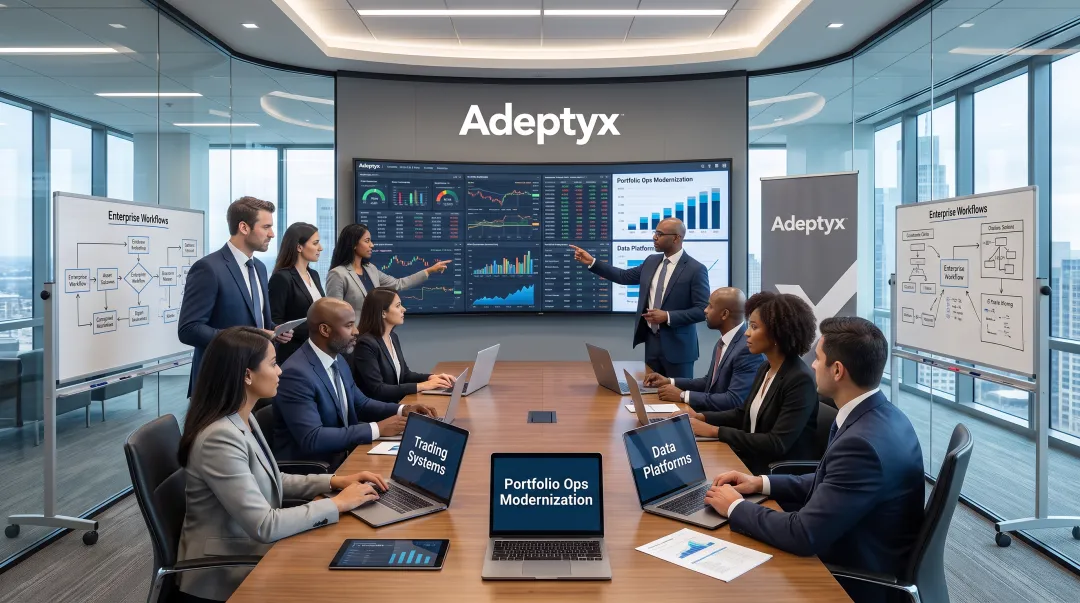 Adeptyx consulting team supporting asset and wealth management client engagements