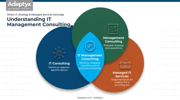 Comparison chart of IT management consulting versus related consulting disciplines
