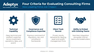 Four-factor framework for evaluating data architecture consulting firms